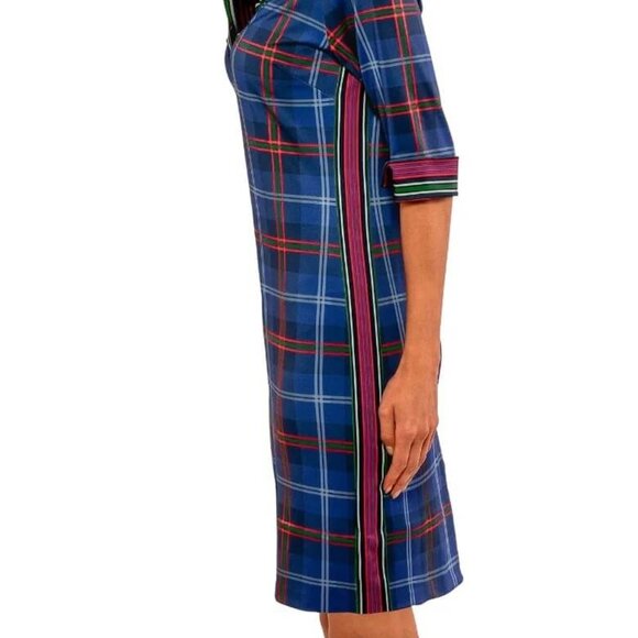 Gretchen Scott Plaid Ruffle Neck Middleton plaid dress -Size XS - NWT - Picture 7 of 8